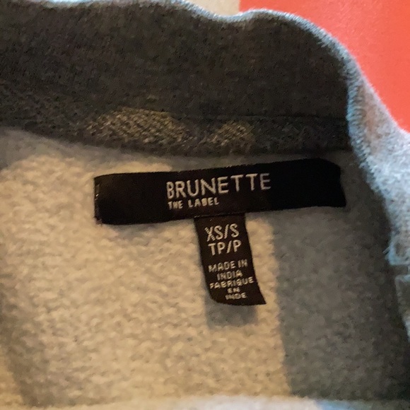 Brunette the label grey crewneck sweater (XS) - Picture 2 of 2